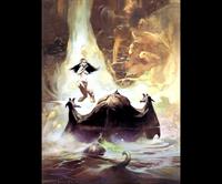 Frank Frazetta-At The Earth's Core